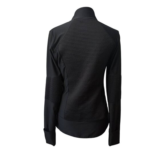 Mondetta Womens Black Full-Zip Jacket Stylish Activewear Casual Layer Size S/M - Picture 3 of 14